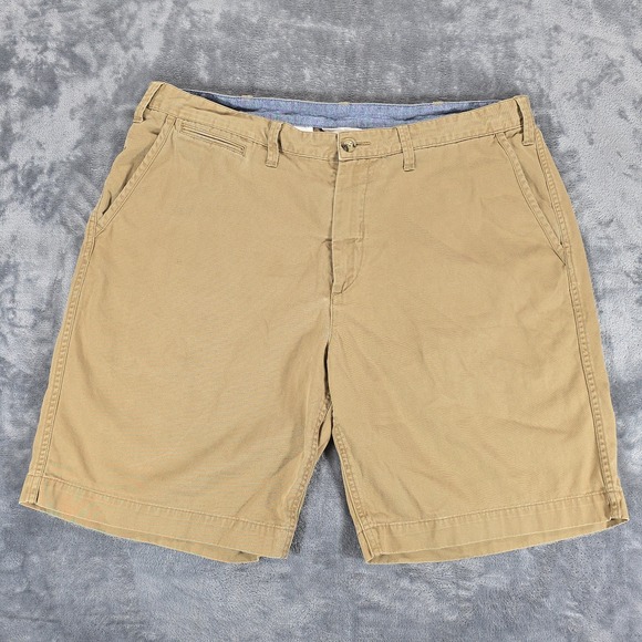 Polo Ralph Lauren Relaxed Fit Chino Shorts Men 38 Khaki Cotton Casual Preppy - Picture 1 of 9